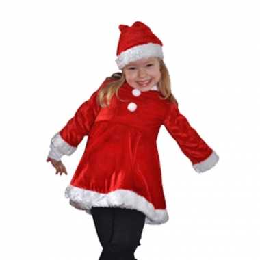 Fluwelen kinder kerstjurk kleding