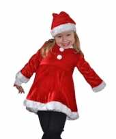 Fluwelen kinder kerstjurk kleding